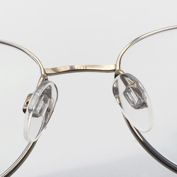 Charmant CH29826 GR Round Oval Titanium Full Eyeglass Frame Gray Gold 51-18-140 - Picture 6 of 10